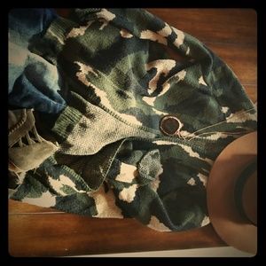 Camo cardigan